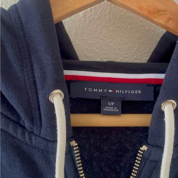 Tommy Hilfiger Navy Relaxed Fit Zip Hoodie - Picture 8 of 11